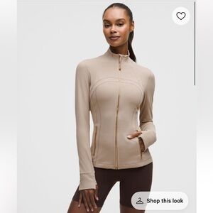 Lululemon Athletica Tan Jacket with Gold Zipper Define Nulu Nutmeg 6